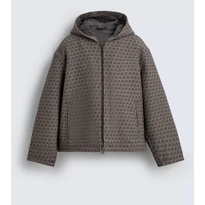 Zara Horse Print Full Zip Hooded Jacket NWT Sizes L, XL